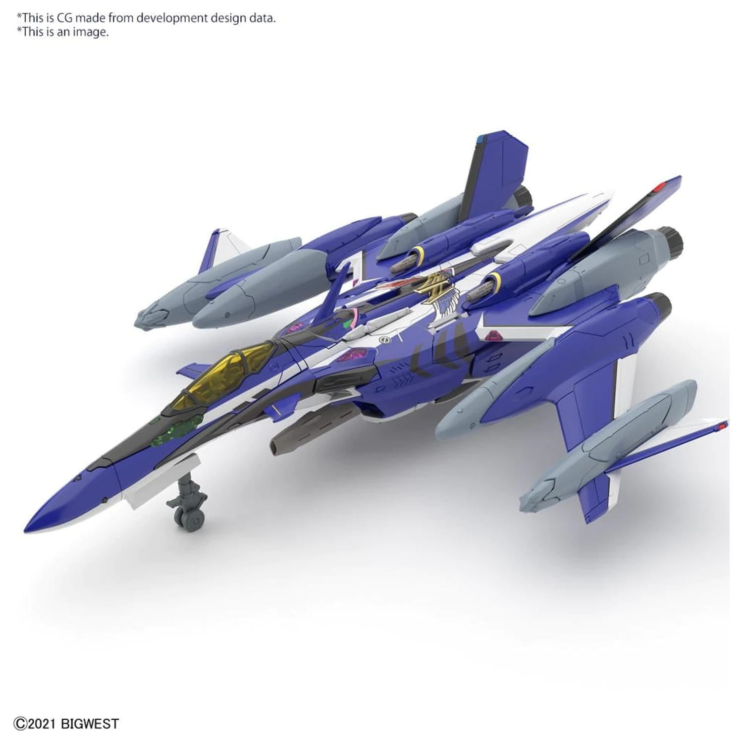 MACROSS HG 1/100 YF-29 Durandal Valkyrie Full Set komplet modela fotografija izdelka