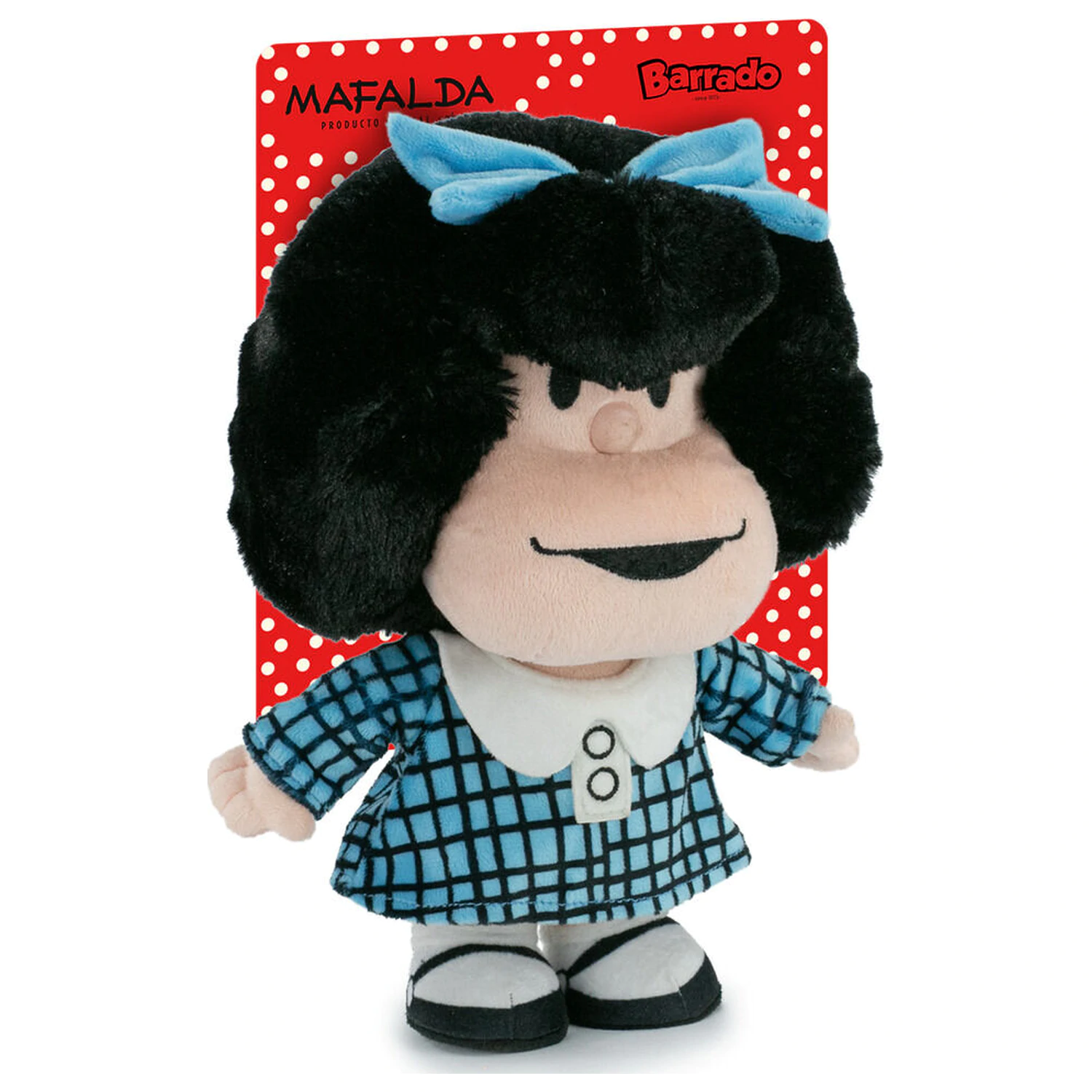 Mafalda Blue Dress plišasta igrača 27 cm fotografija izdelka