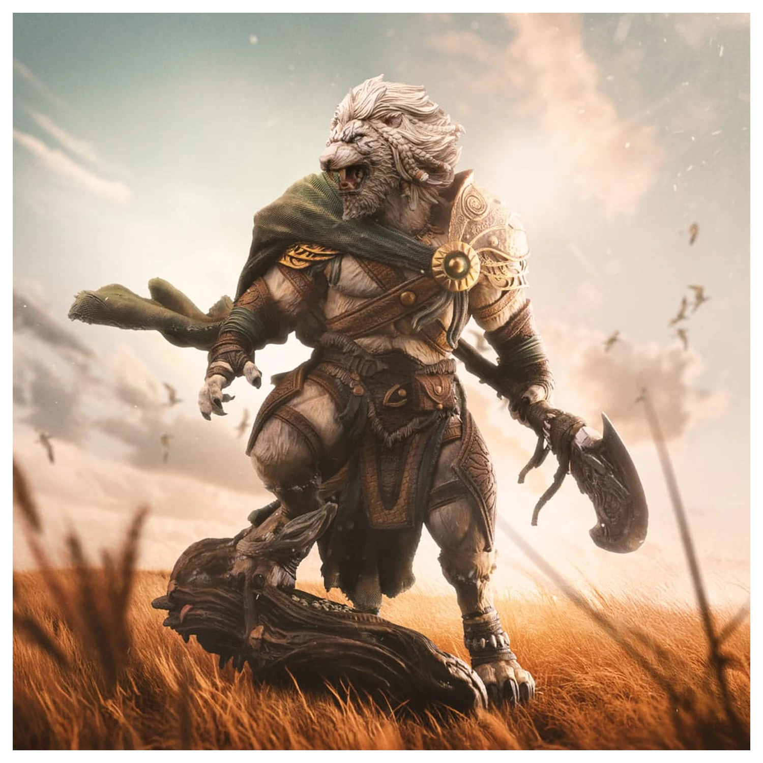 Magic The Gathering Art Scale kip 1/10 Ajani Goldmane 26 cm fotografija izdelka