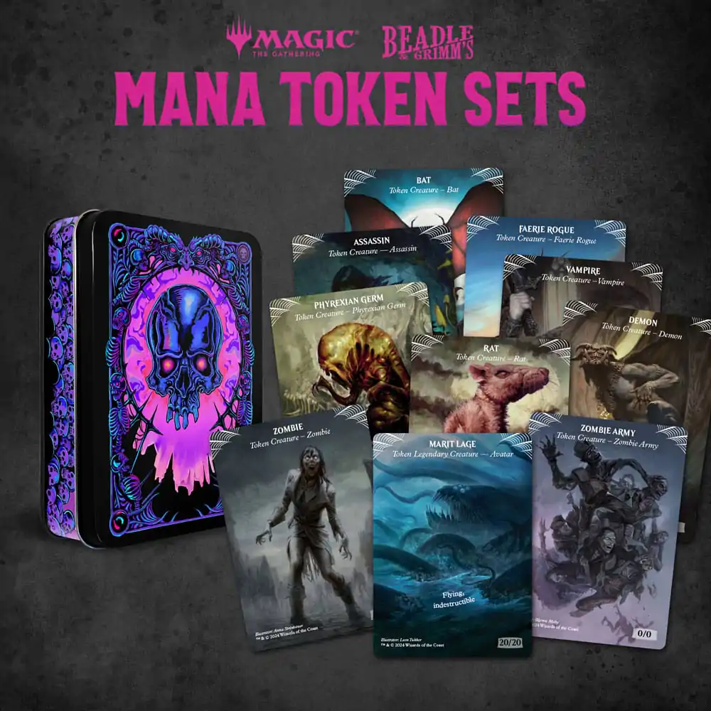 Magic the Gathering Komplet Kock in Žetonov Black Mana fotografija izdelka