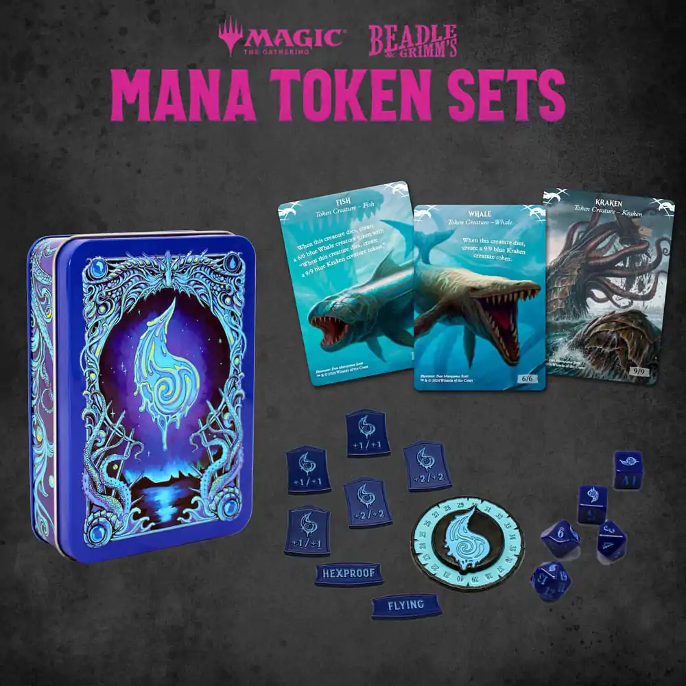 Magic the Gathering Komplet Kock in Žetonov Modra Mana fotografija izdelka
