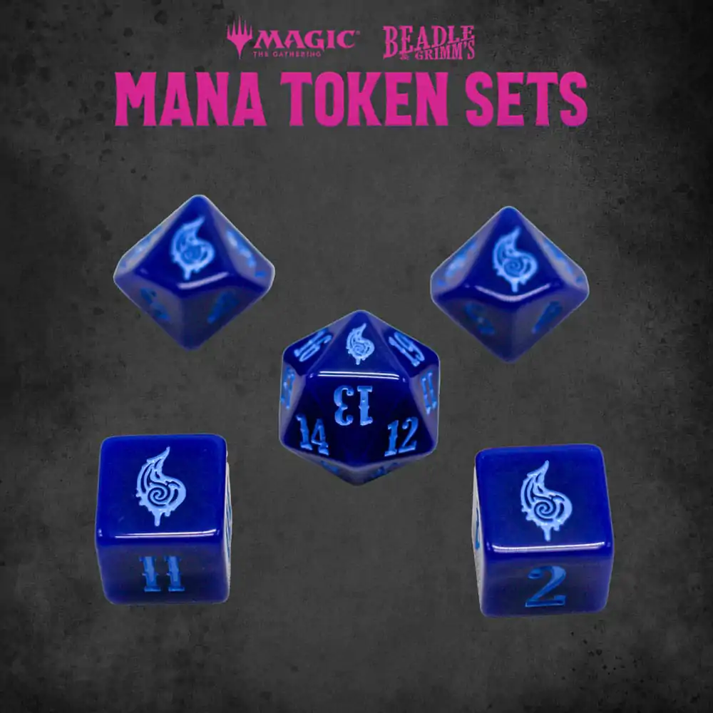 Magic the Gathering Komplet Kock in Žetonov Modra Mana fotografija izdelka