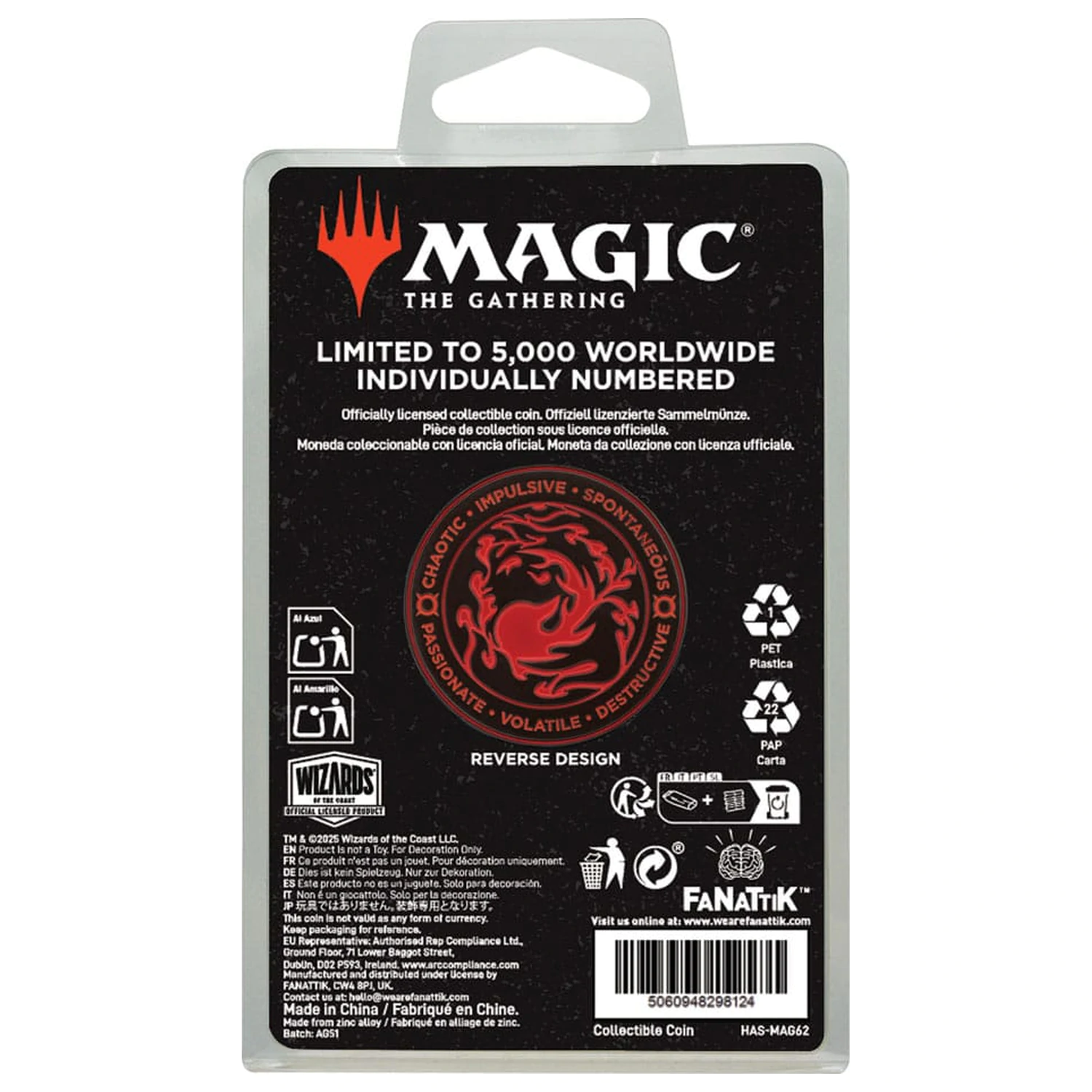 Magic: The Gathering Zbirateljski kovanec Chandra fotografija izdelka