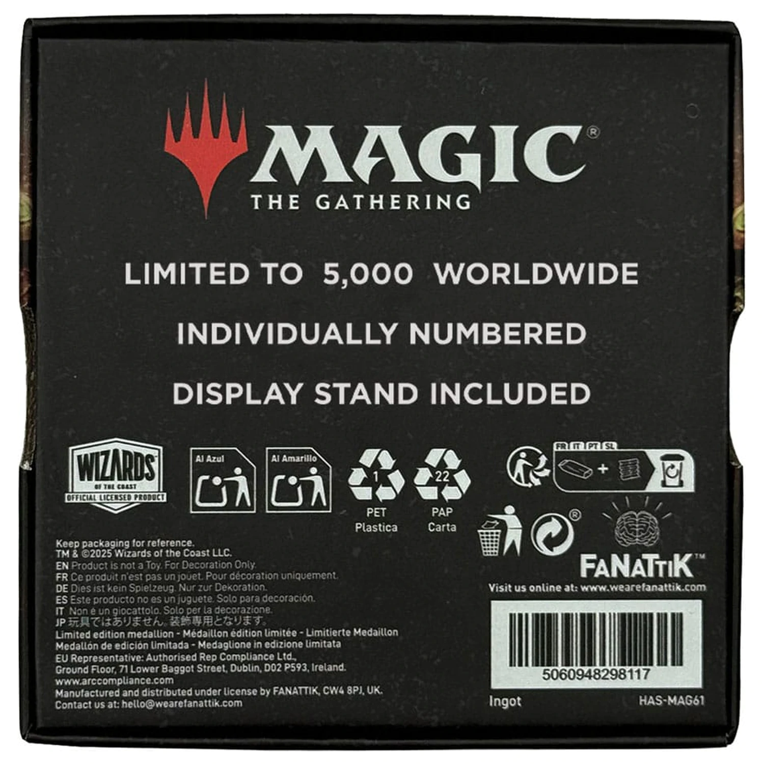 Magic: The Gathering Medaljon Tablica Cehi Omejena izdaja fotografija izdelka