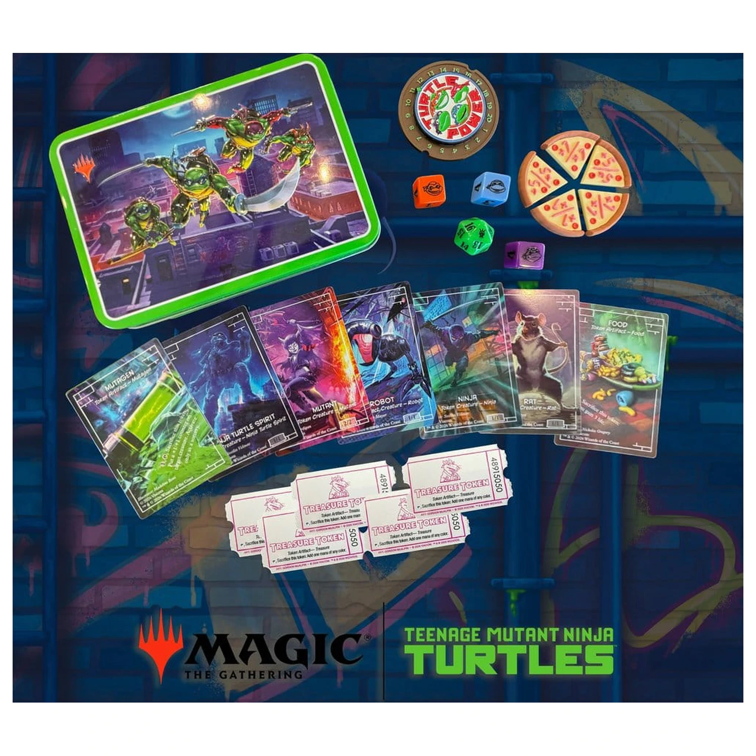 Magic the Gathering Kocke in Žetonski komplet Teenage Mutant Ninja Turtles *angleški* fotografija izdelka
