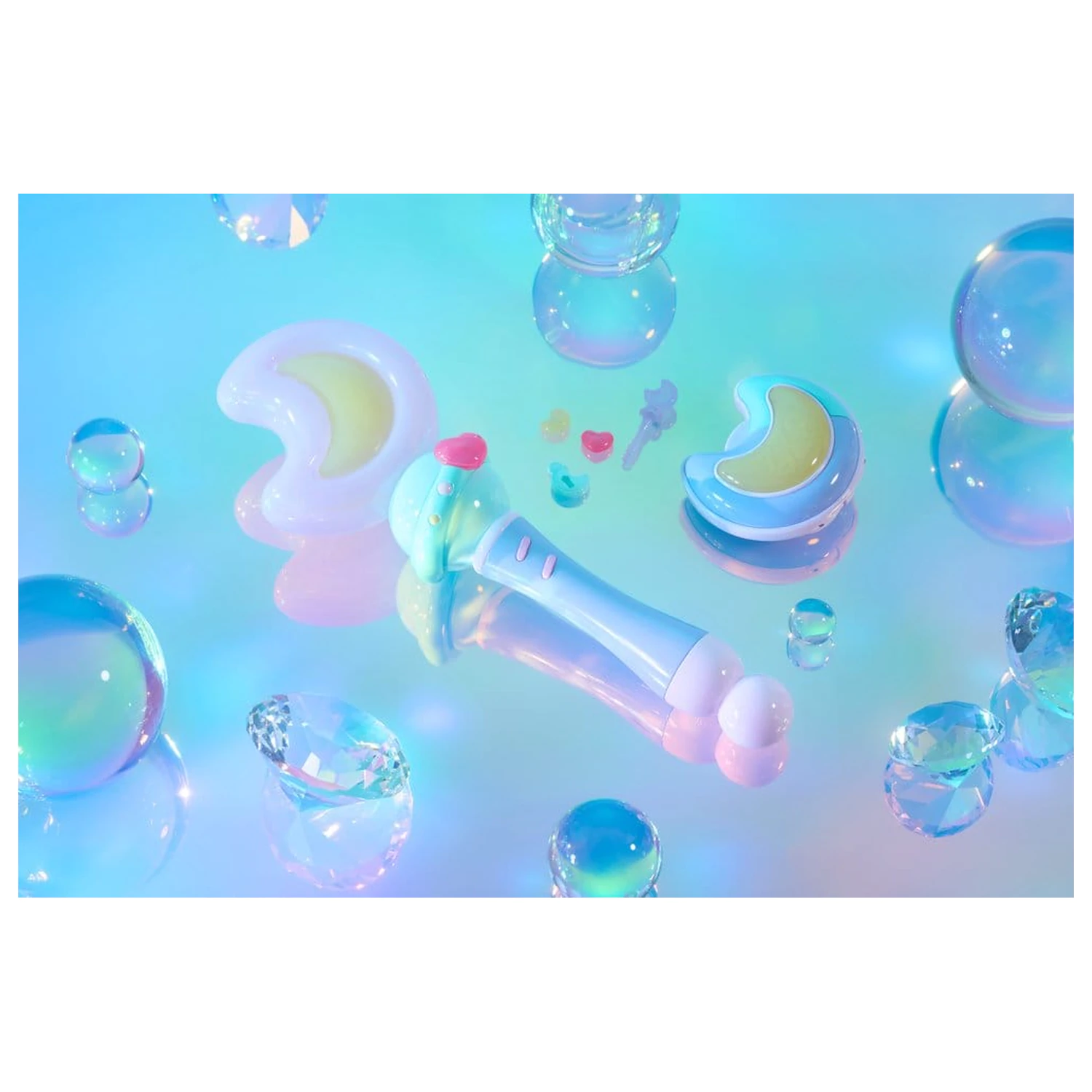 Magical Sisters Lulutto Lilly Proplica replika Moontoneoneon & GlassHeart DreamPact set 25 cm fotografija izdelka