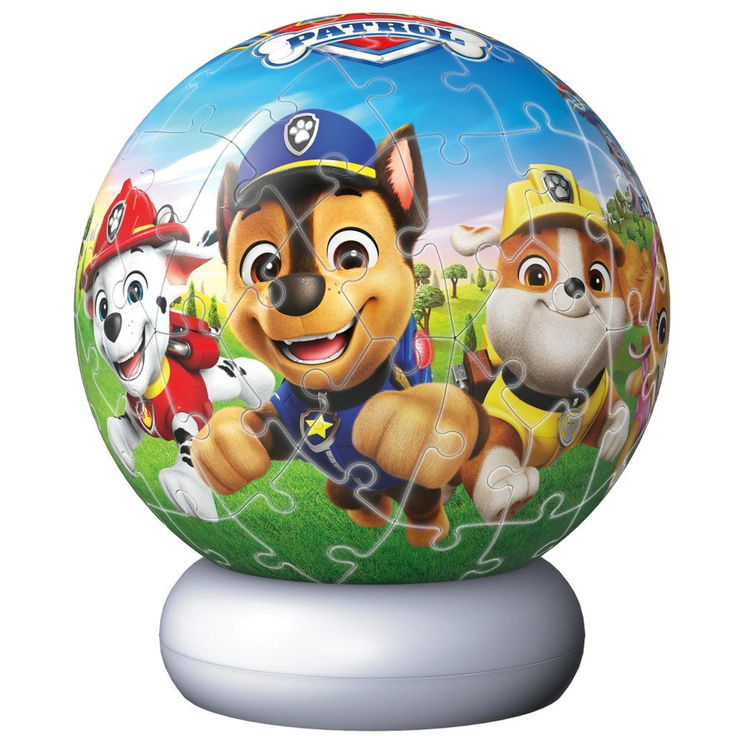 Paw Patrol 3D nočna lučka sestavljanka žoga 74 kosov fotografija izdelka