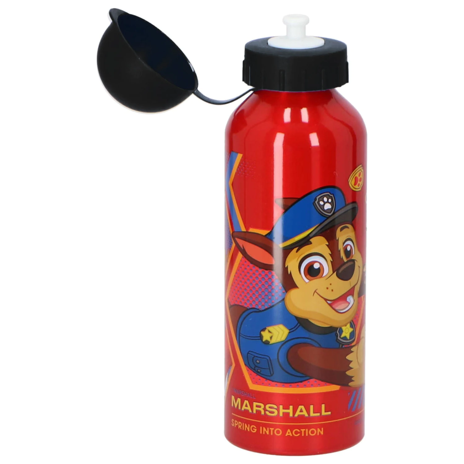 PAW Patrol Action aluminijasta steklenička za vodo s pitnim nastavkom 500 ml fotografija izdelka