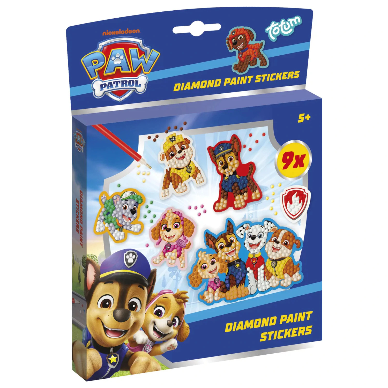 Paw Patrol Best Team diamond painting nalepke, 9-paket fotografija izdelka