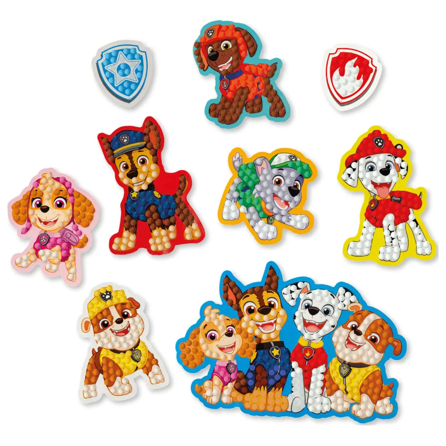 Paw Patrol Best Team diamond painting nalepke, 9-paket fotografija izdelka