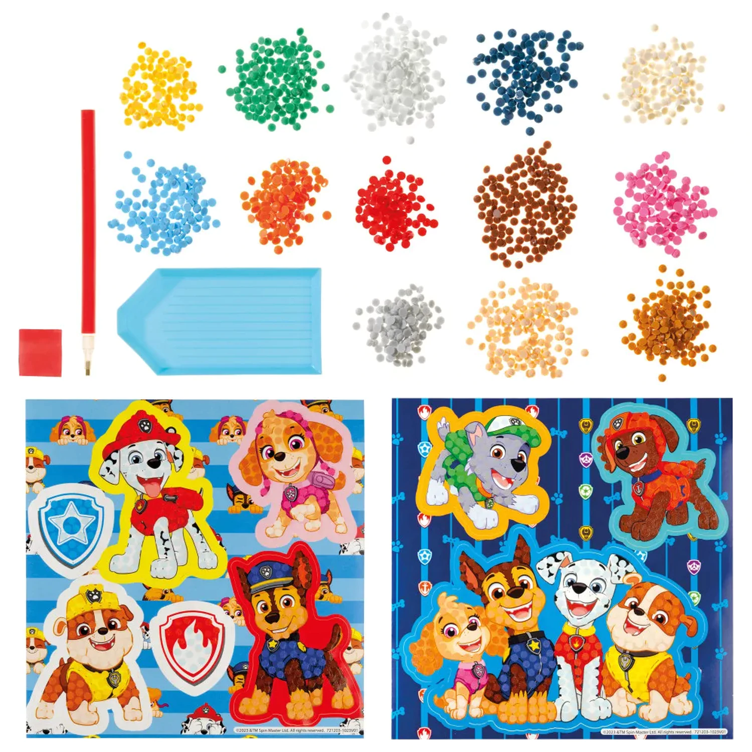 Paw Patrol Best Team diamond painting nalepke, 9-paket fotografija izdelka