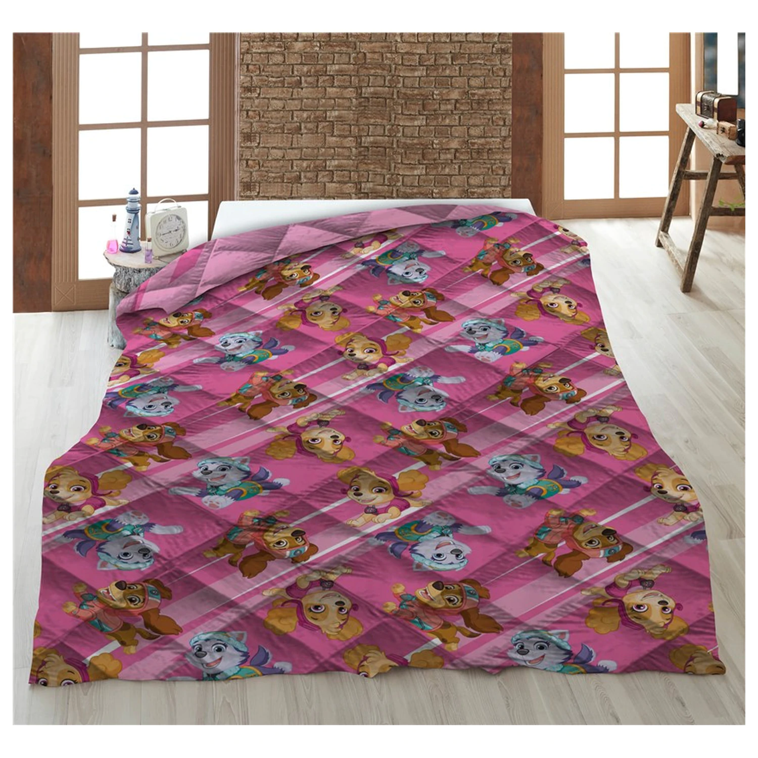 Paw Patrol Boss prešita posteljna pregrinja, prevleka za odejo 140x200cm fotografija izdelka