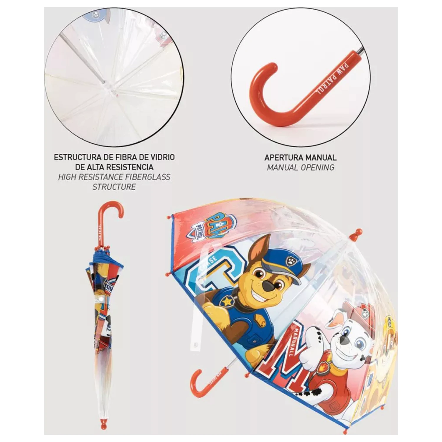 PAW Patrol Buddies Otroški prozorni dežnik fotografija izdelka