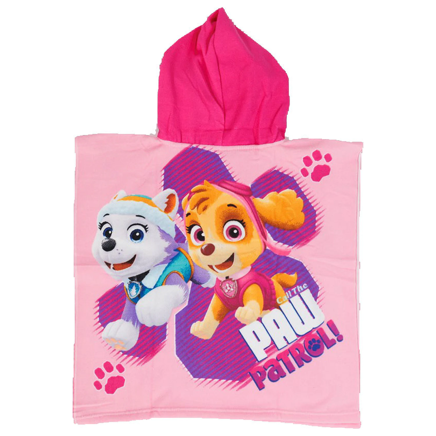 Paw Patrol Call the Girls kopalni pončo brisača za plažo 55x110 cm fotografija izdelka