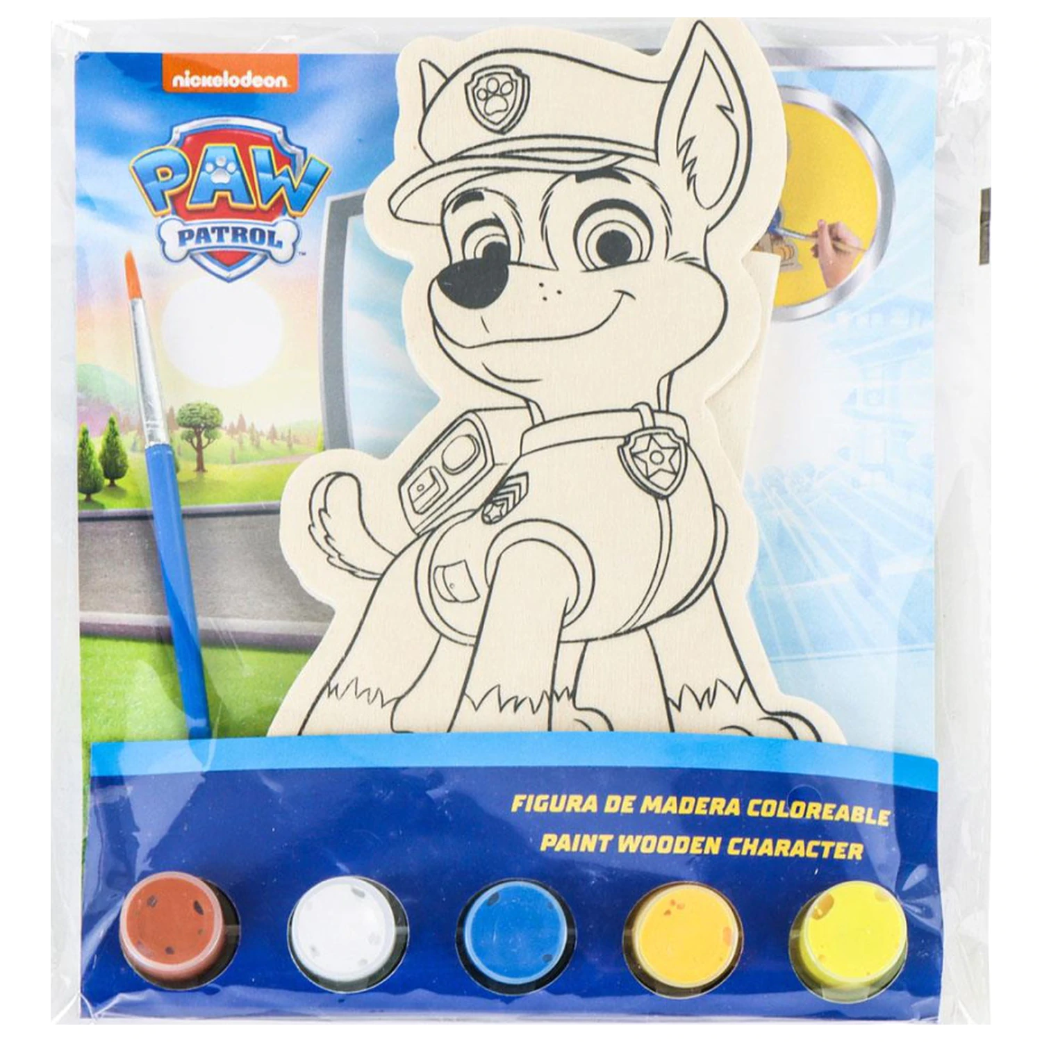 PAW Patrol Chase pobarvana lesena figura fotografija izdelka