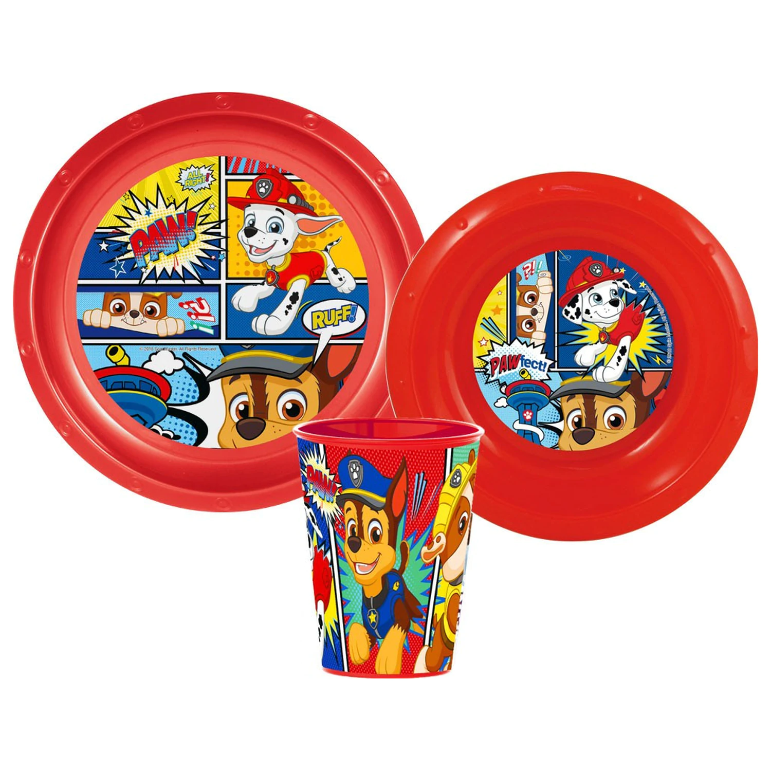 Paw Patrol Comic Set za večerjo, Plastic Set fotografija izdelka