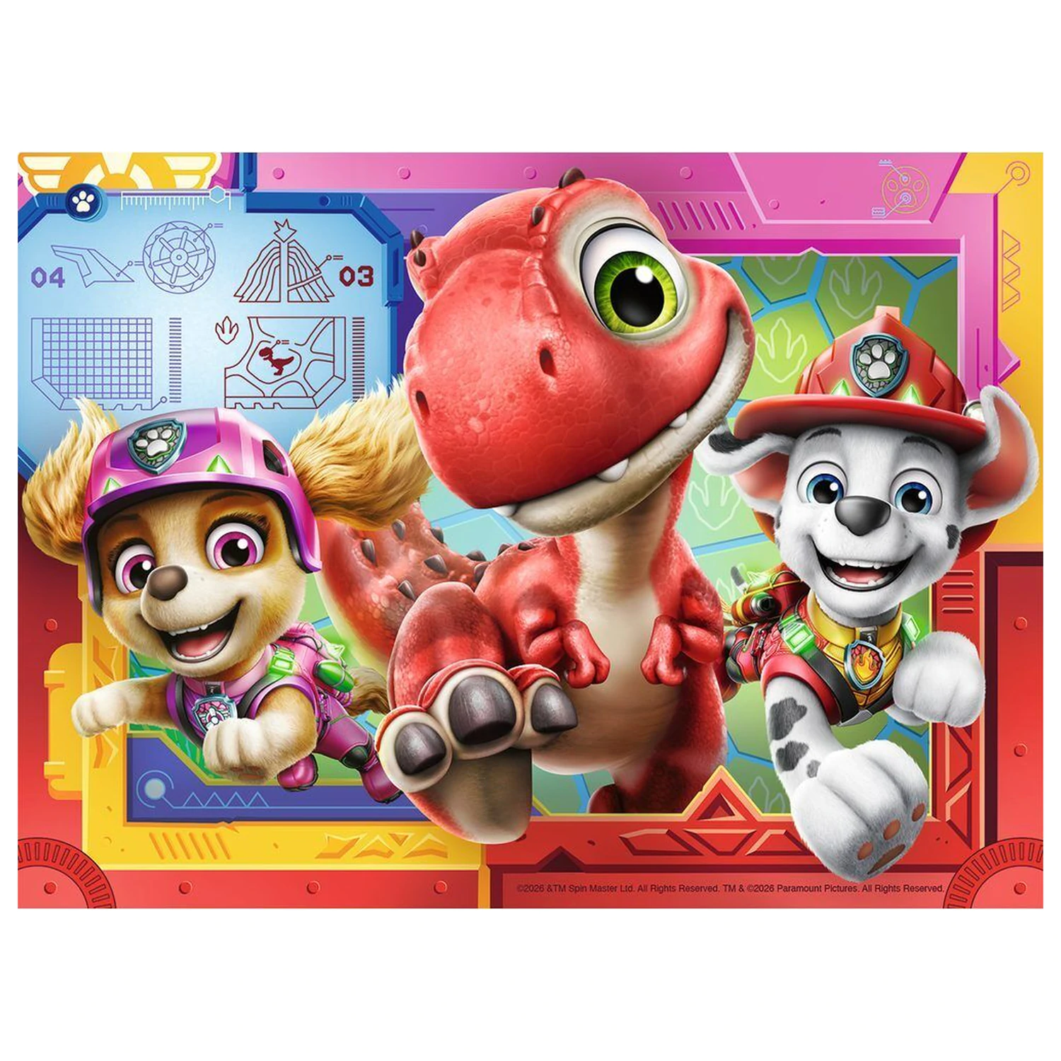 Paw Patrol Dino Movie sestavljanka 12-16-20-24 kosov fotografija izdelka