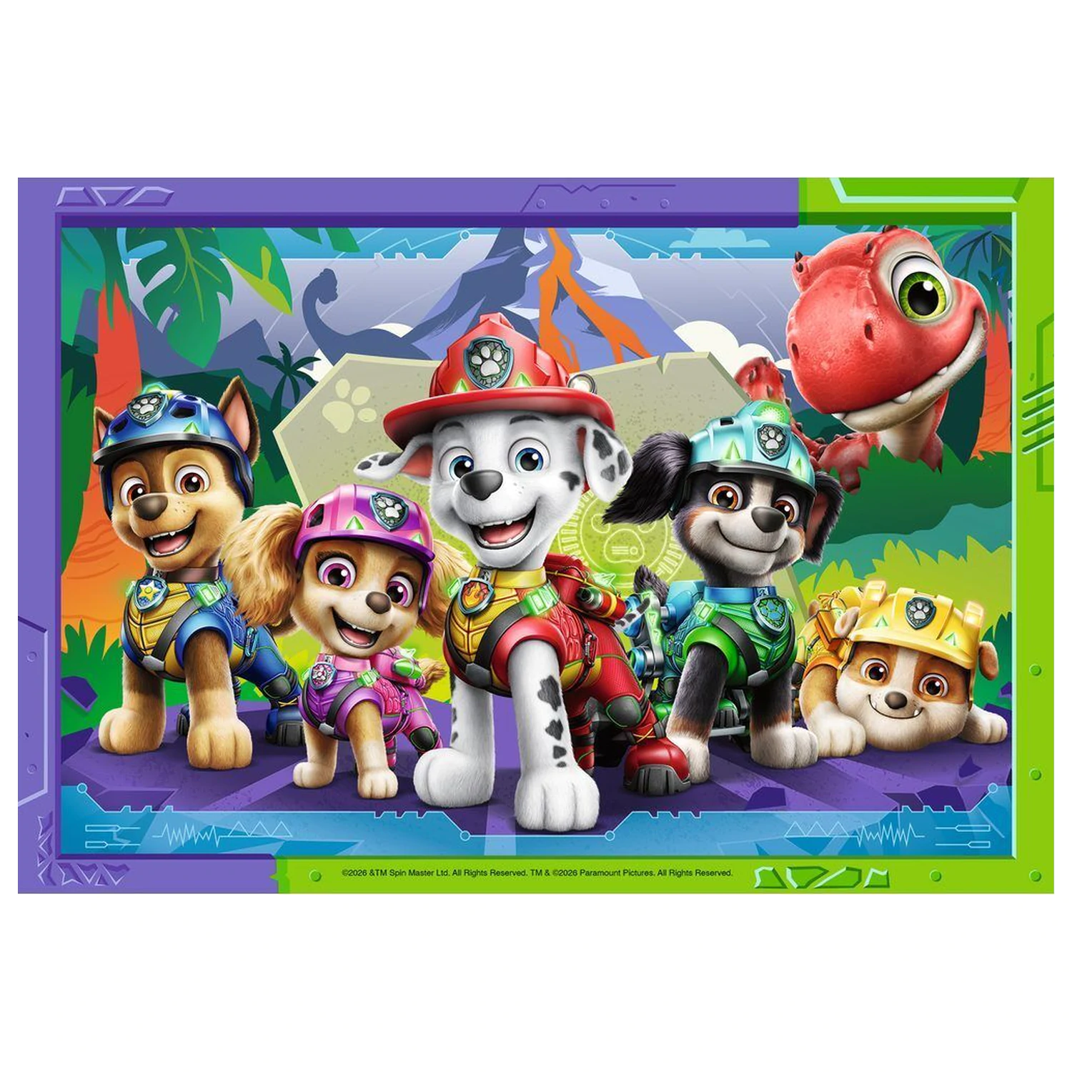 Paw Patrol Dino Movie sestavljanka 2x12 kosov fotografija izdelka