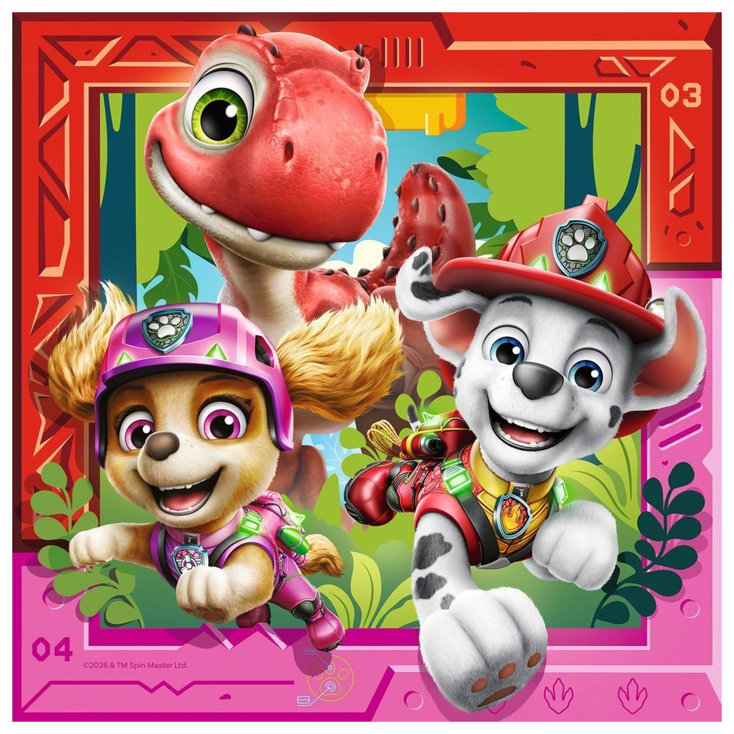 Paw Patrol Dino Movie sestavljanka 3x49 kosov fotografija izdelka