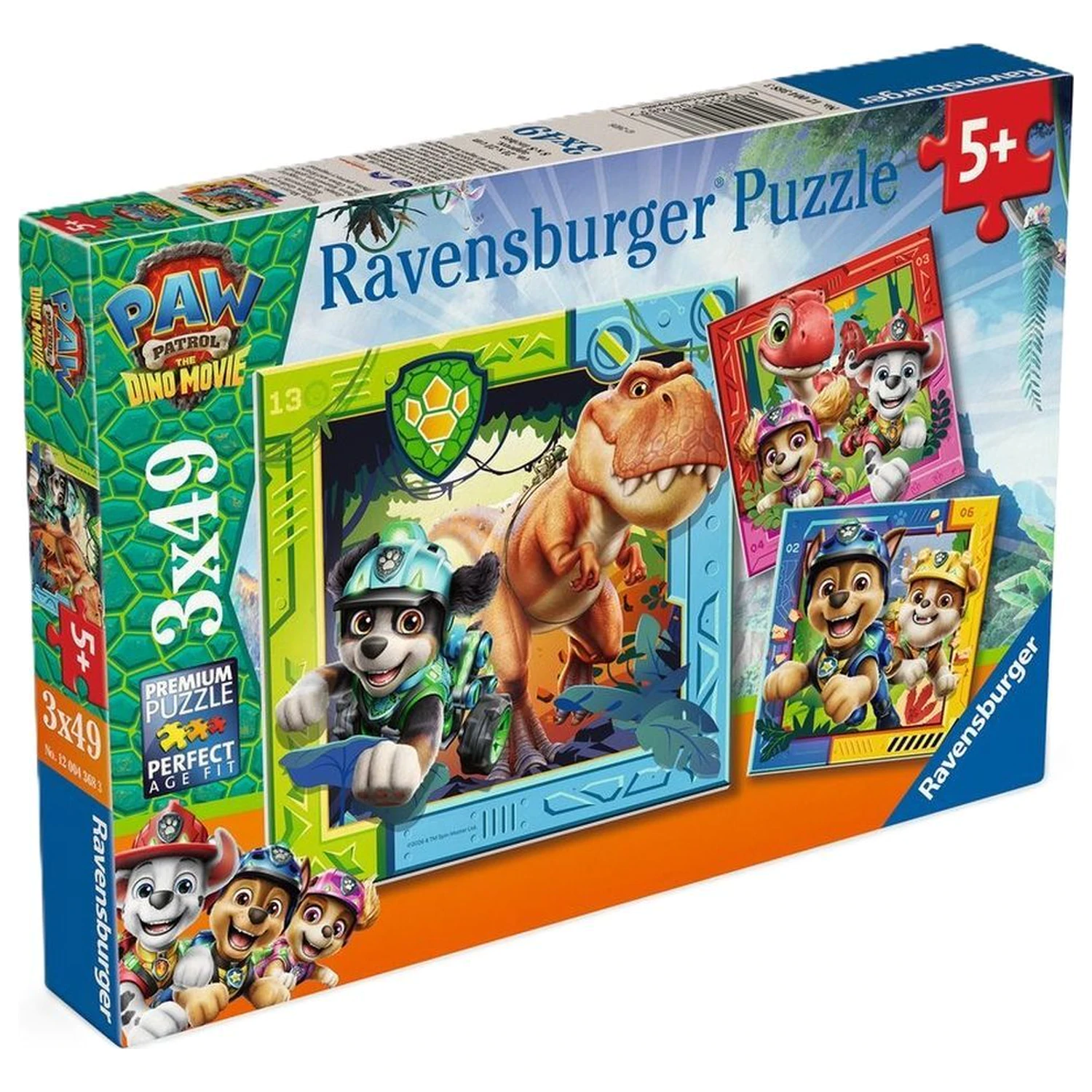 Paw Patrol Dino Movie sestavljanka 3x49 kosov fotografija izdelka