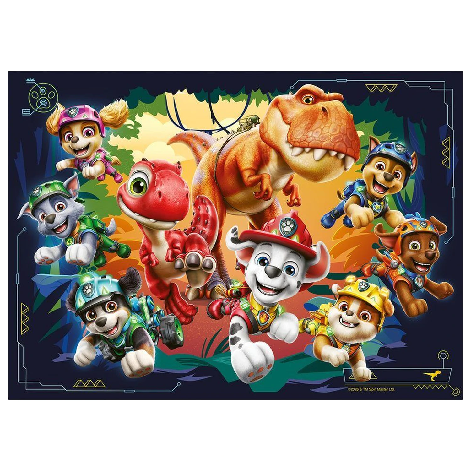 Paw Patrol Dino Movie sestavljanka 4x42 kosov fotografija izdelka