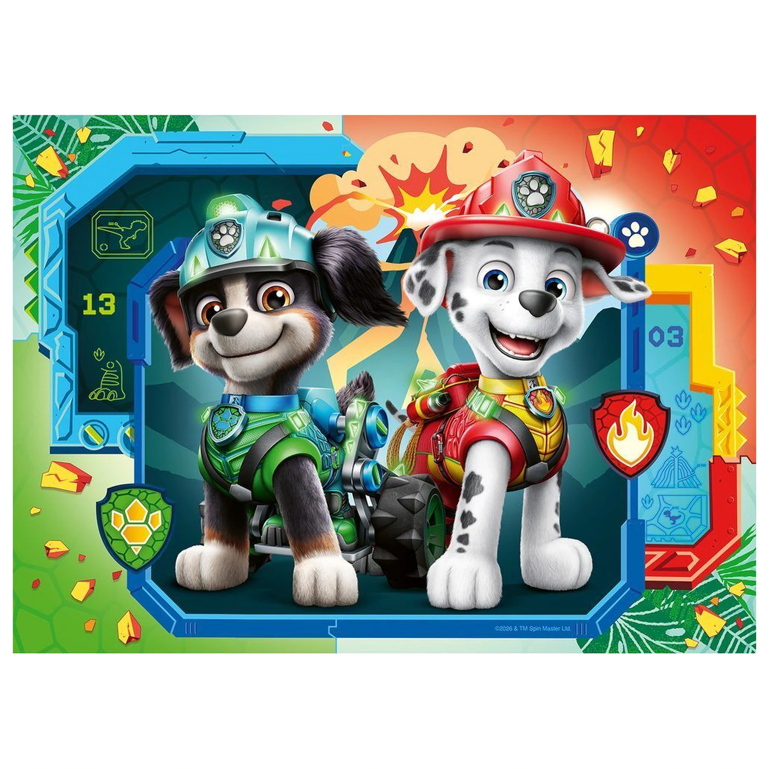 Paw Patrol Dino Movie sestavljanka 4x42 kosov fotografija izdelka