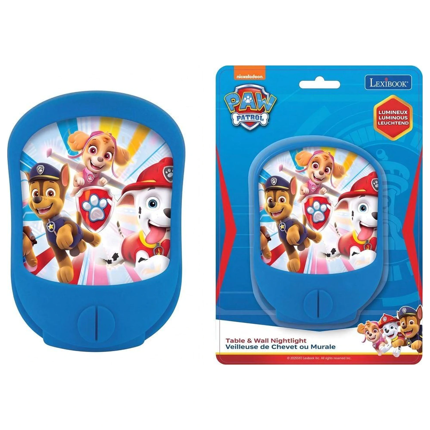 Paw Patrol stenska in namizna nočna lučka fotografija izdelka