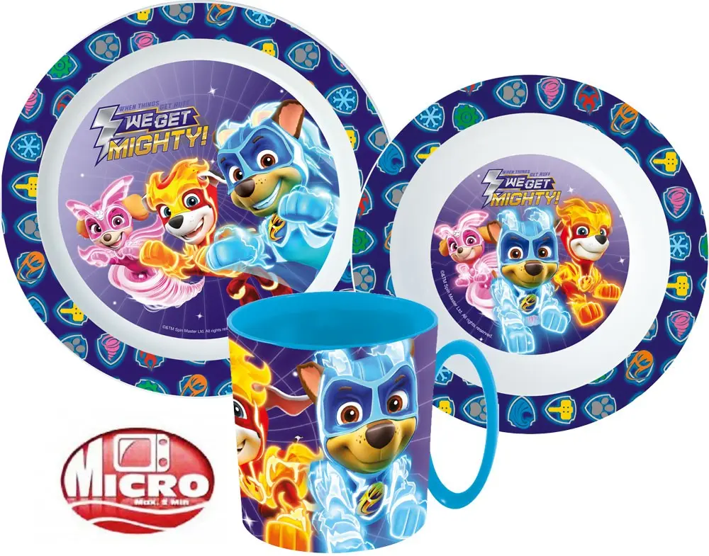Paw Patrol Set posode, Micro Plastic Set fotografija izdelka