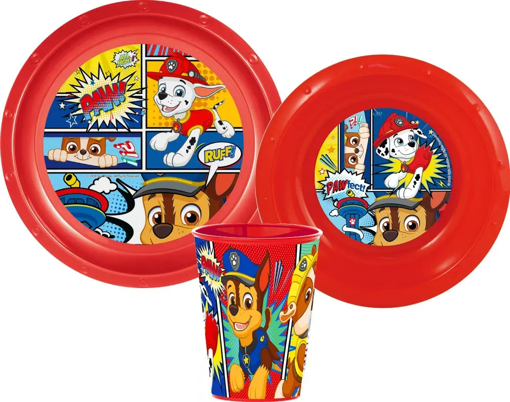 Paw Patrol jedilni set, plastični set fotografija izdelka