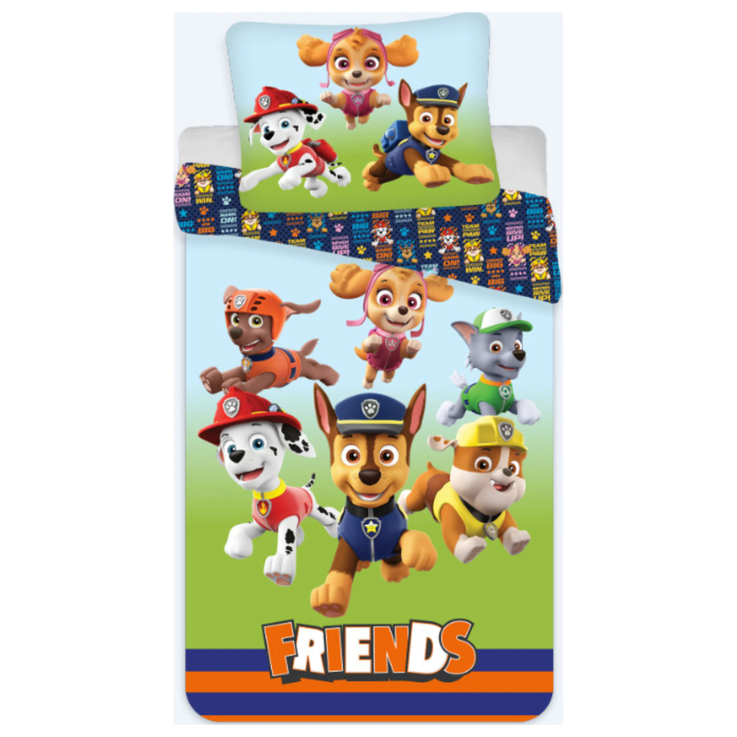 Paw Patrol Friends otroška, predšolska prevleka za odejo fotografija izdelka