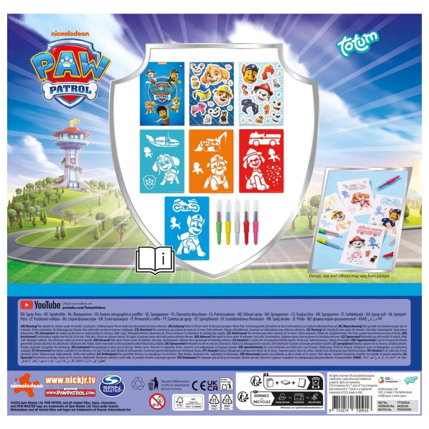 PAW Patrol Zabaven ustvarjalni komplet s sprej peresom Fun Magic Creative Set fotografija izdelka