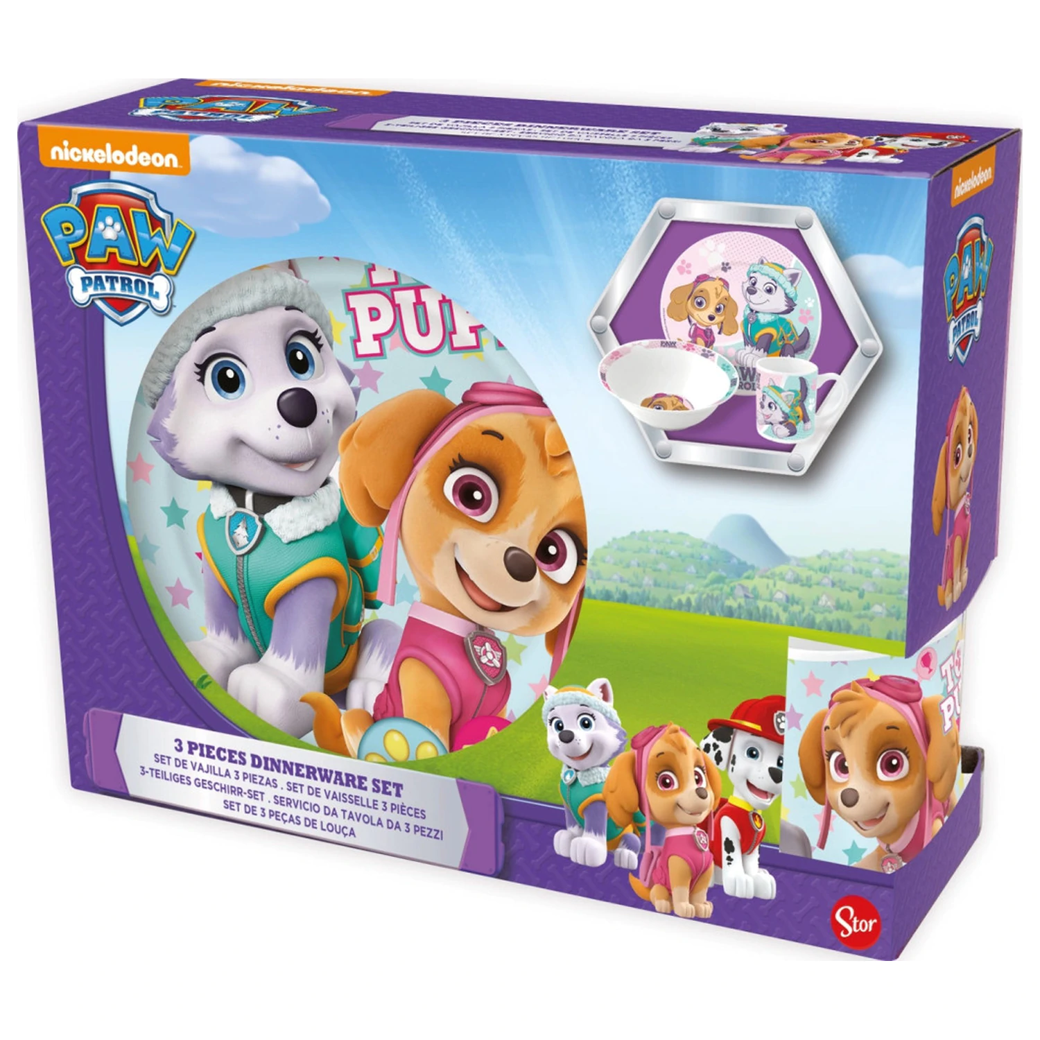 Paw Patrol Girl Stars porcelanasti set jedilnega pribora fotografija izdelka