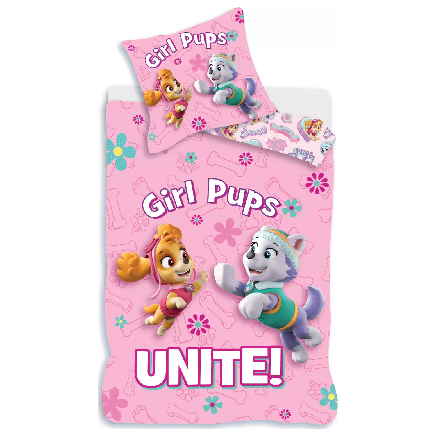 Paw Patrol Girl Unite otroška, predšolska prevleka za odejo fotografija izdelka