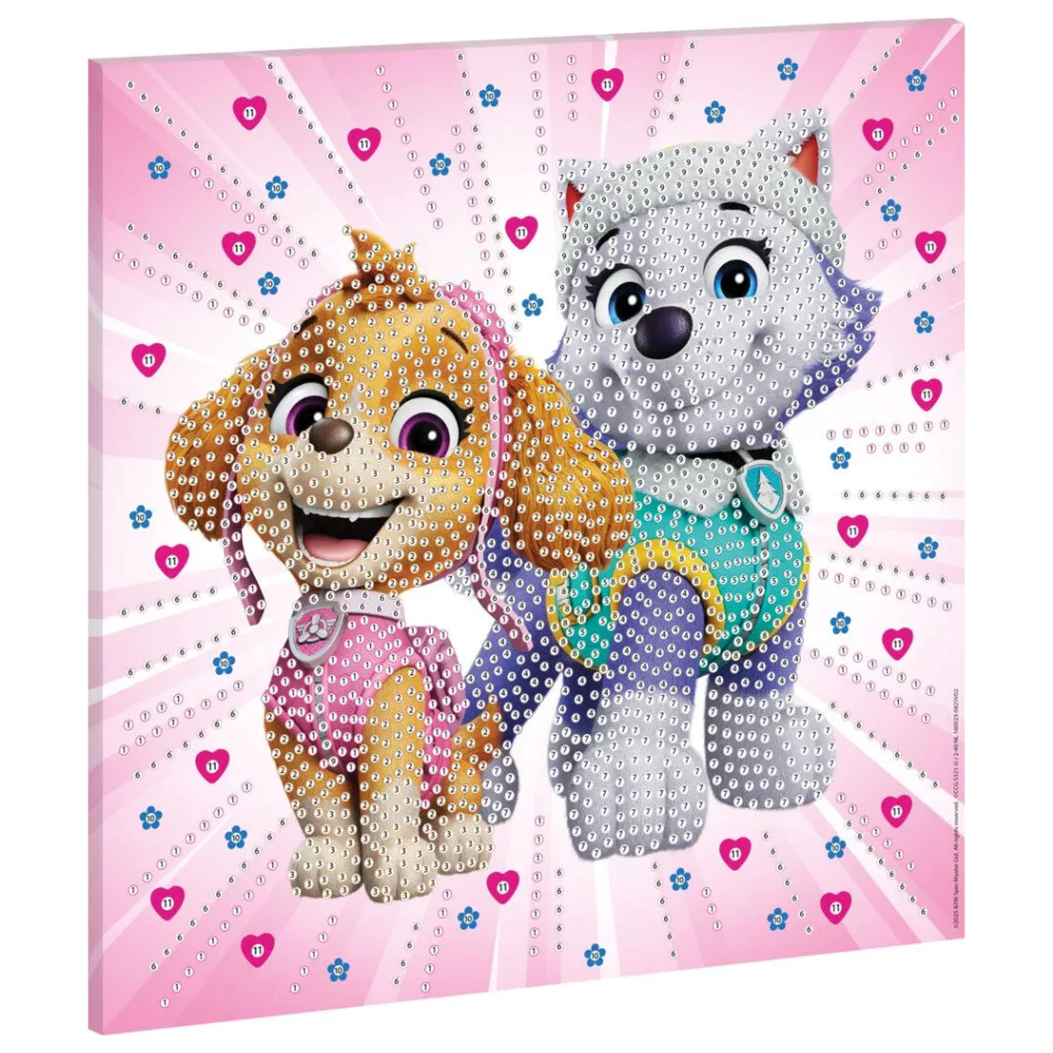 Paw Patrol Girls Power Diamond Painting komplet na platnu 30x30 cm fotografija izdelka