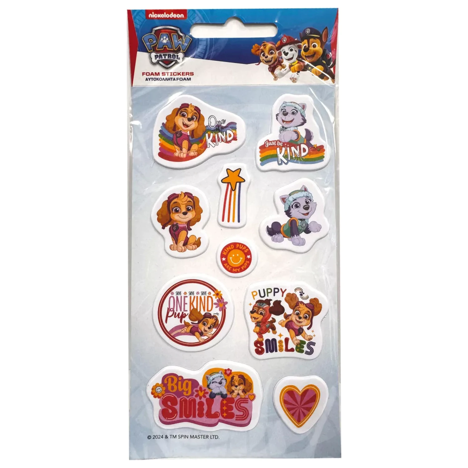 Paw Patrol Girls Puffy goba komplet nalepk fotografija izdelka