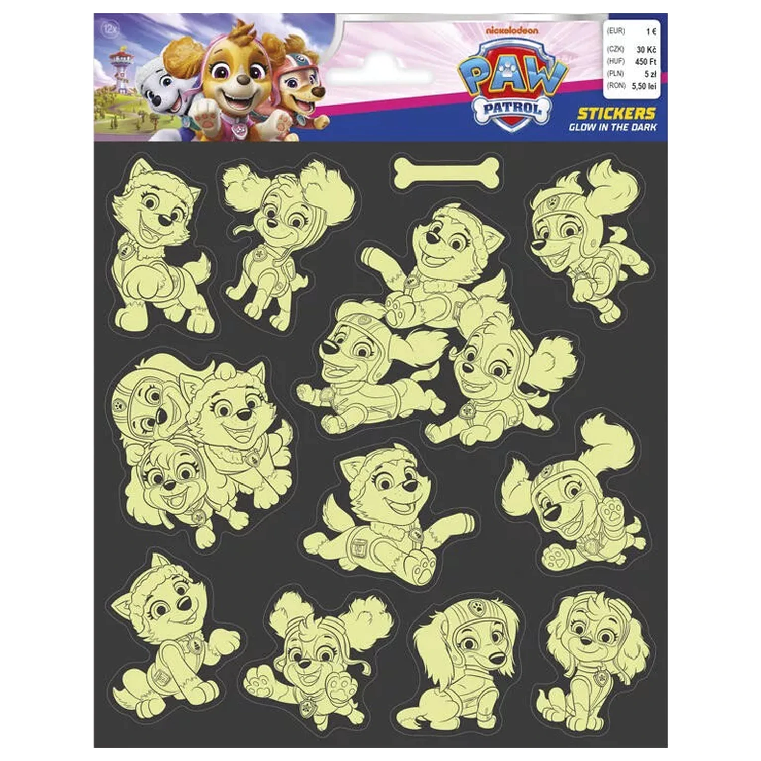 PAW Patrol Girls nalepka, ki se sveti v temi fotografija izdelka