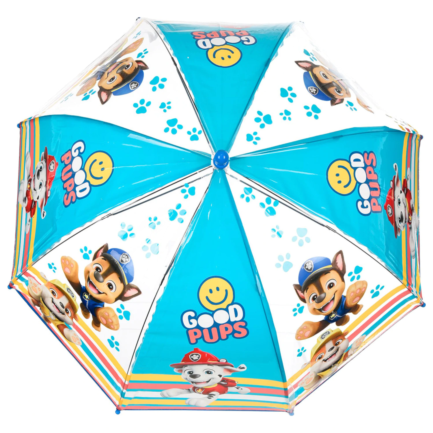 Paw Patrol Good Pups otroški prozoren dežnik Ø72 cm fotografija izdelka