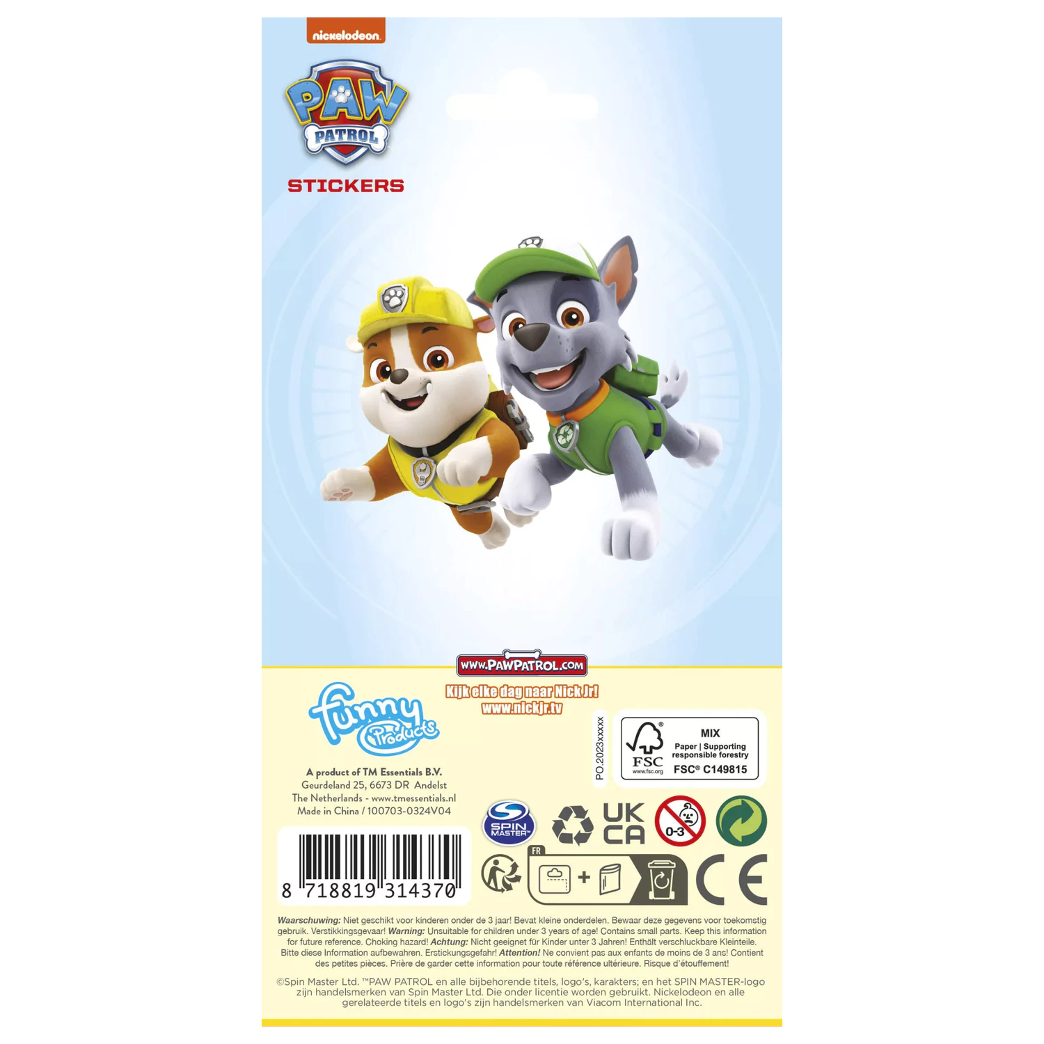 Paw Patrol Greatness Nalepka fotografija izdelka