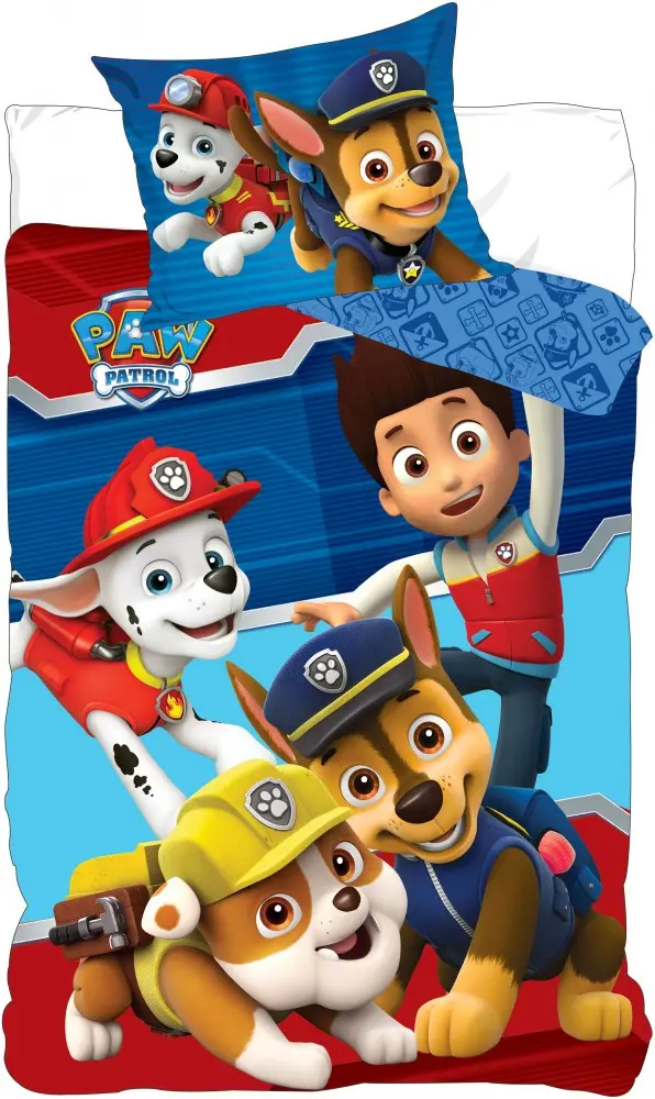 Paw Patrol otroška garnitura prevleke za odejo 100x135cm, 40x60cm fotografija izdelka