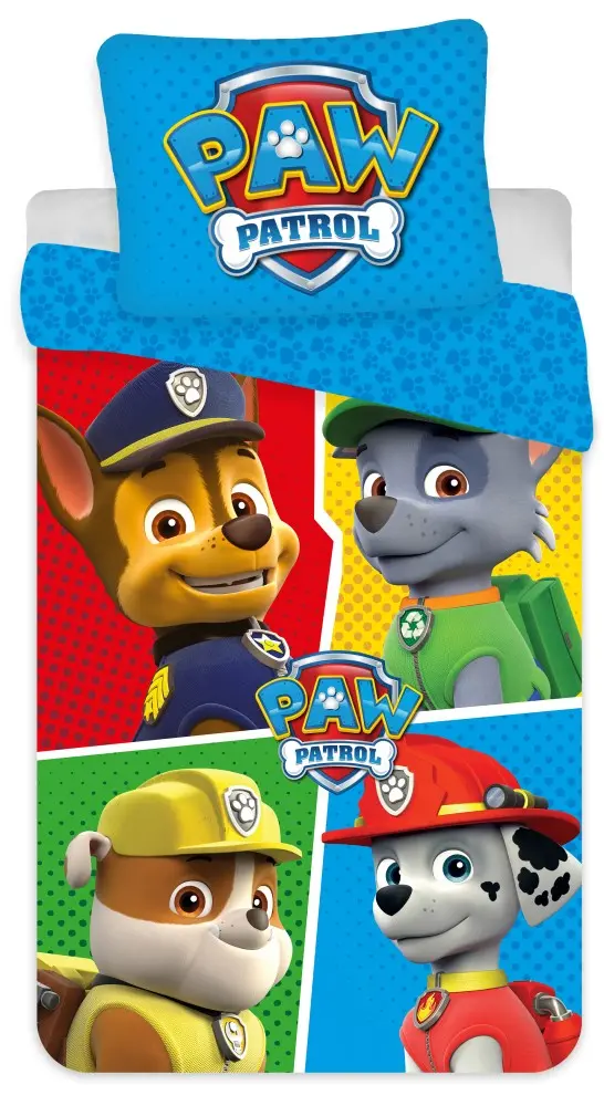 Paw Patrol otroška prevleka za odejo 100x135cm, 40x60cm fotografija izdelka