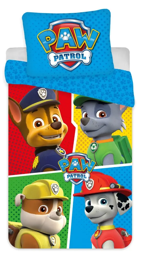 Paw Patrol Prevleka za odejo iz mikrovlaken 140x200cm, 70x90cm fotografija izdelka