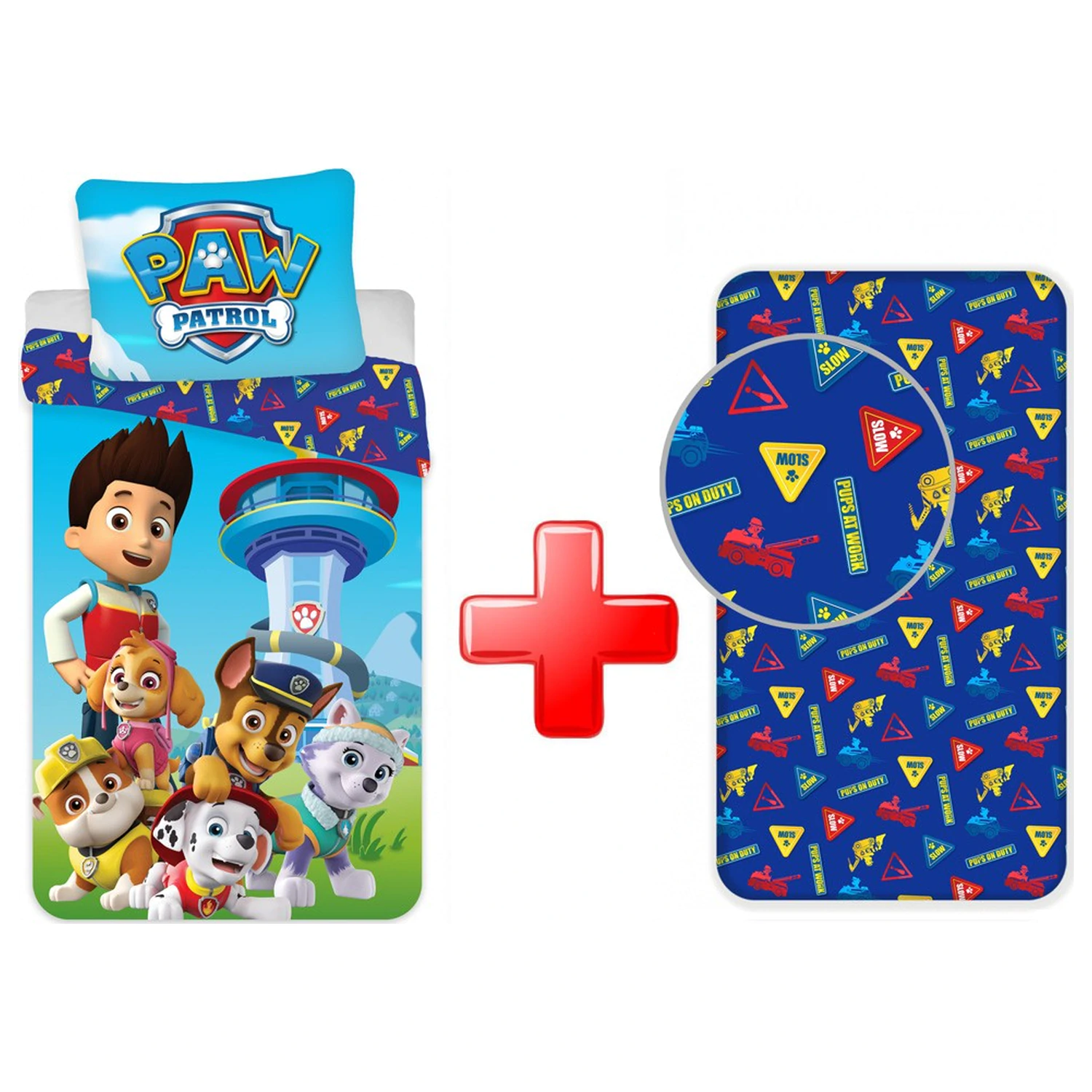 PAW Patrol Paws on Deck set prevleke za odejo in napenjalne rjuhe fotografija izdelka