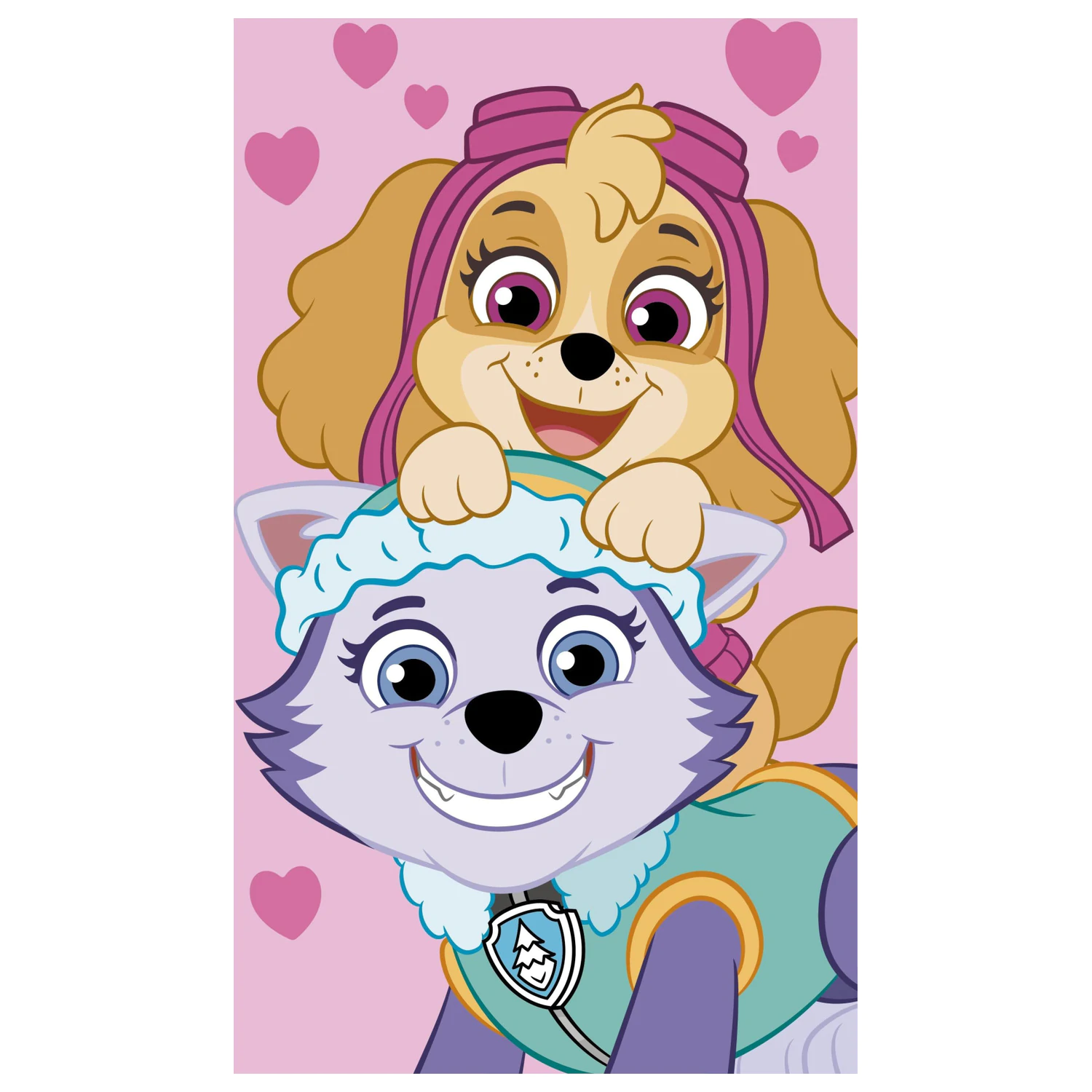 PAW Patrol roza brisača za roke, brisača za obraz, brisača fotografija izdelka