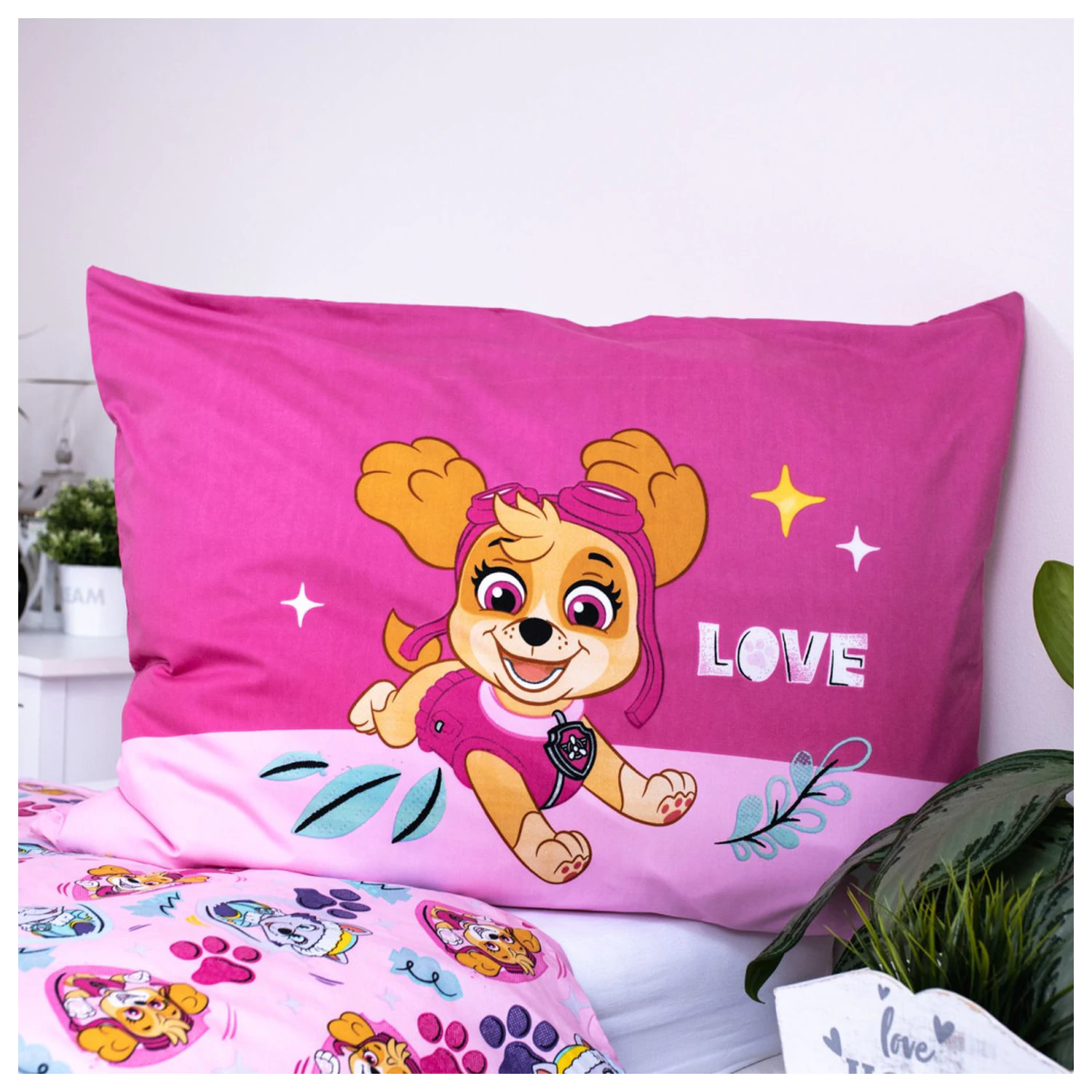 Paw Patrol Pink Love pregrinjalo iz mikrovlaken fotografija izdelka
