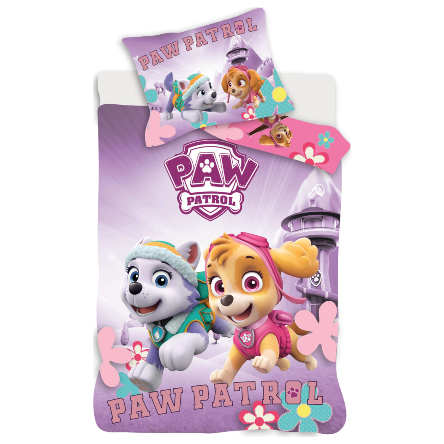 PAW Patrol Purple Otroška otroška prevleka za odejo fotografija izdelka