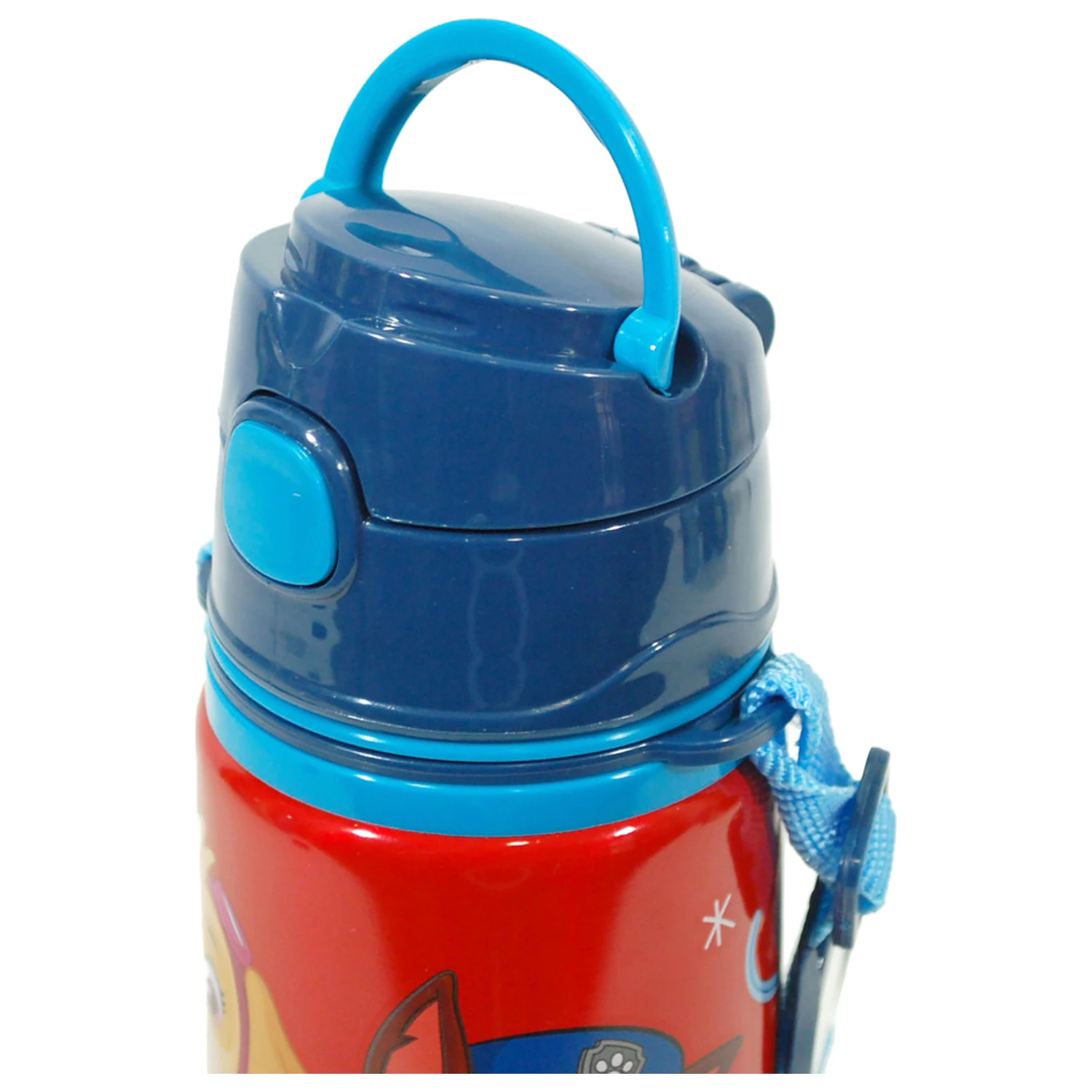 Paw Patrol Red aluminijasta slamica steklenička s kavljem 600 ml fotografija izdelka