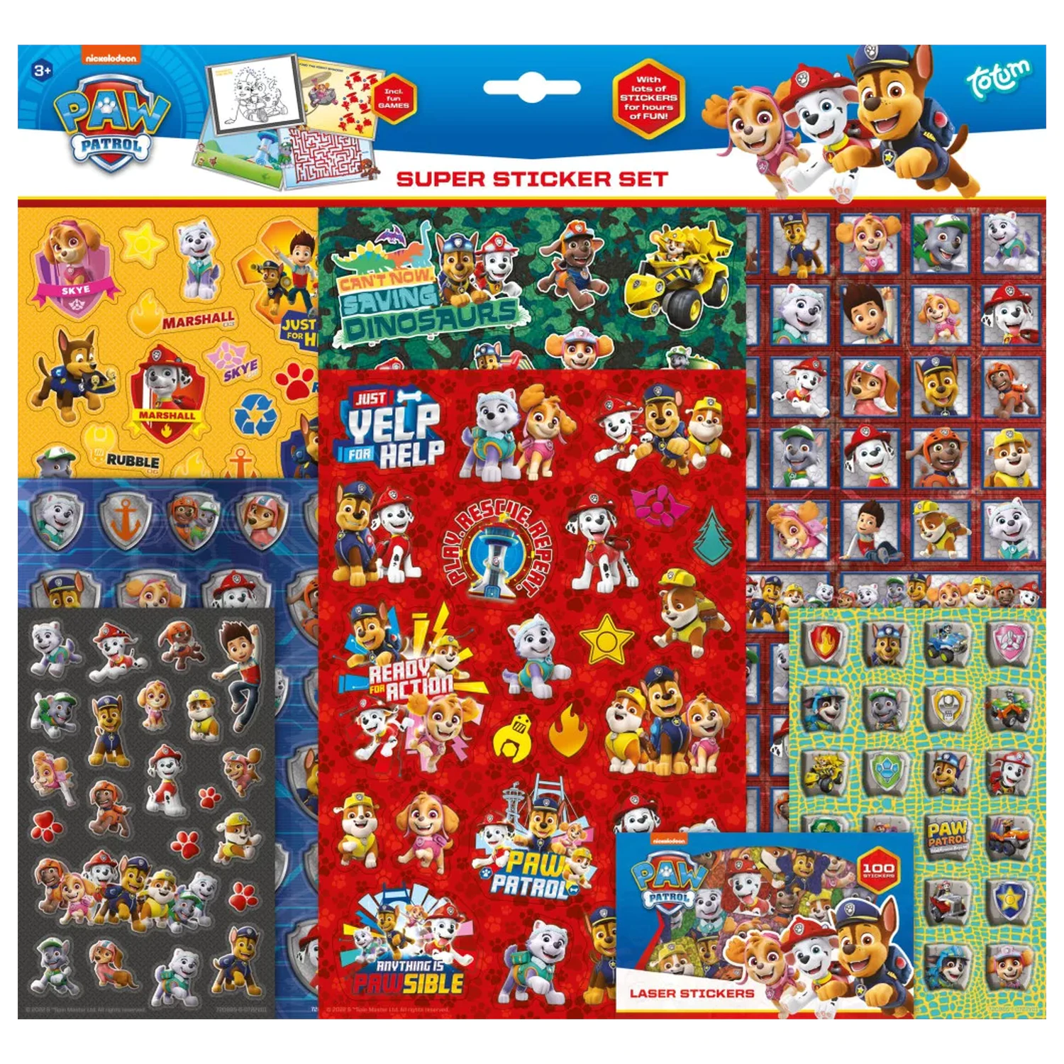 Paw Patrol Rescue Repeat Super set nalepk z igračo fotografija izdelka