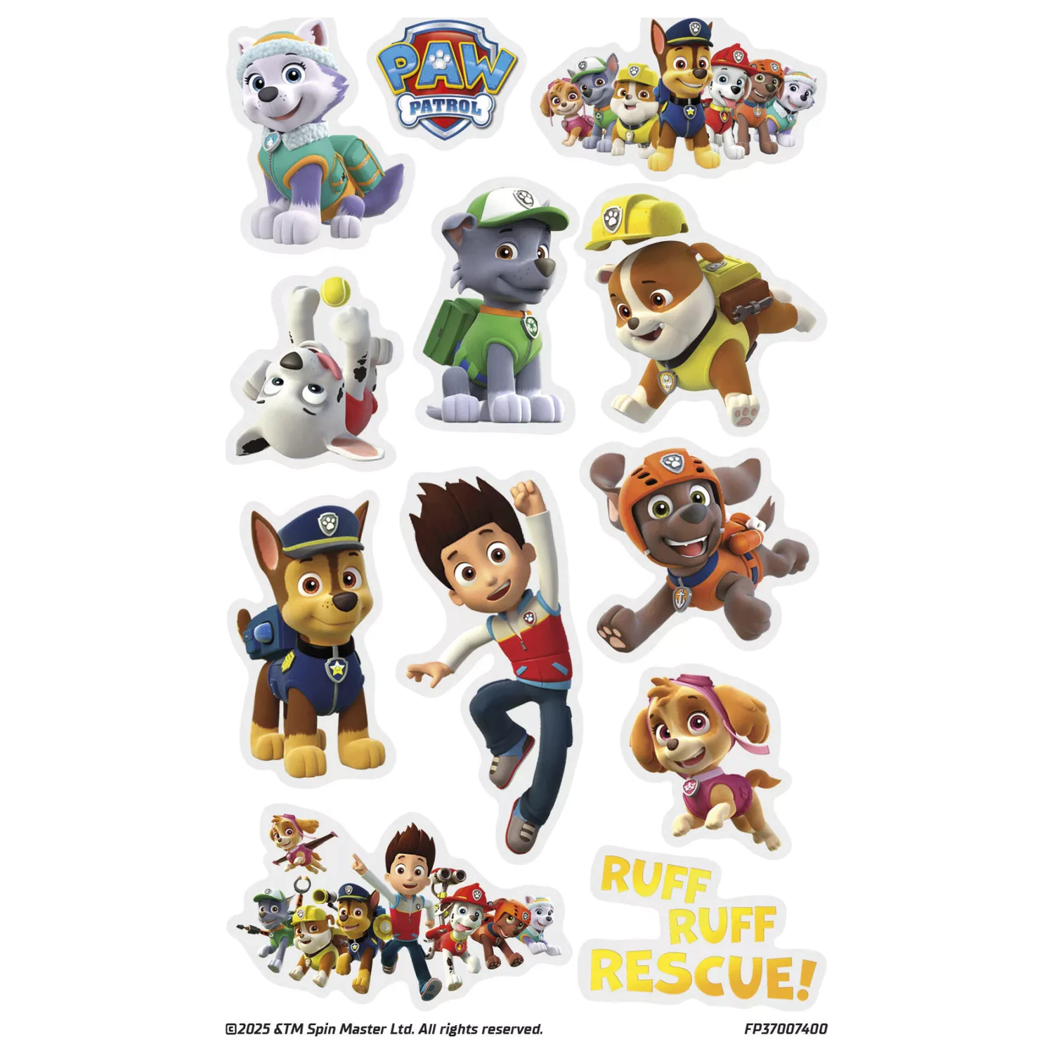 Paw Patrol Rescue Tattoo 12 kos fotografija izdelka