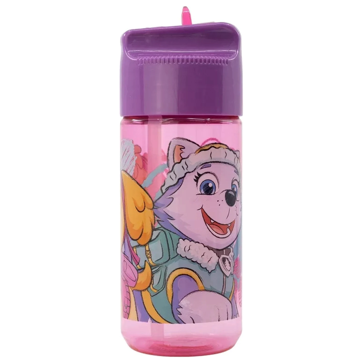 PAW Patrol Sketch Hydro plastična steklenička za vodo s slamico 430 ml fotografija izdelka