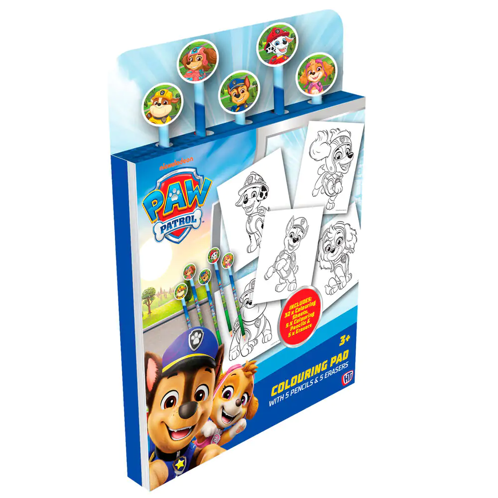Paw Patrol pobarvanka s svinčniki in radirkami fotografija izdelka
